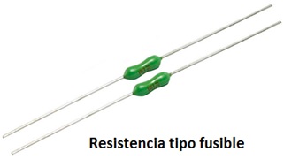 fusibles en formato tipo resistor